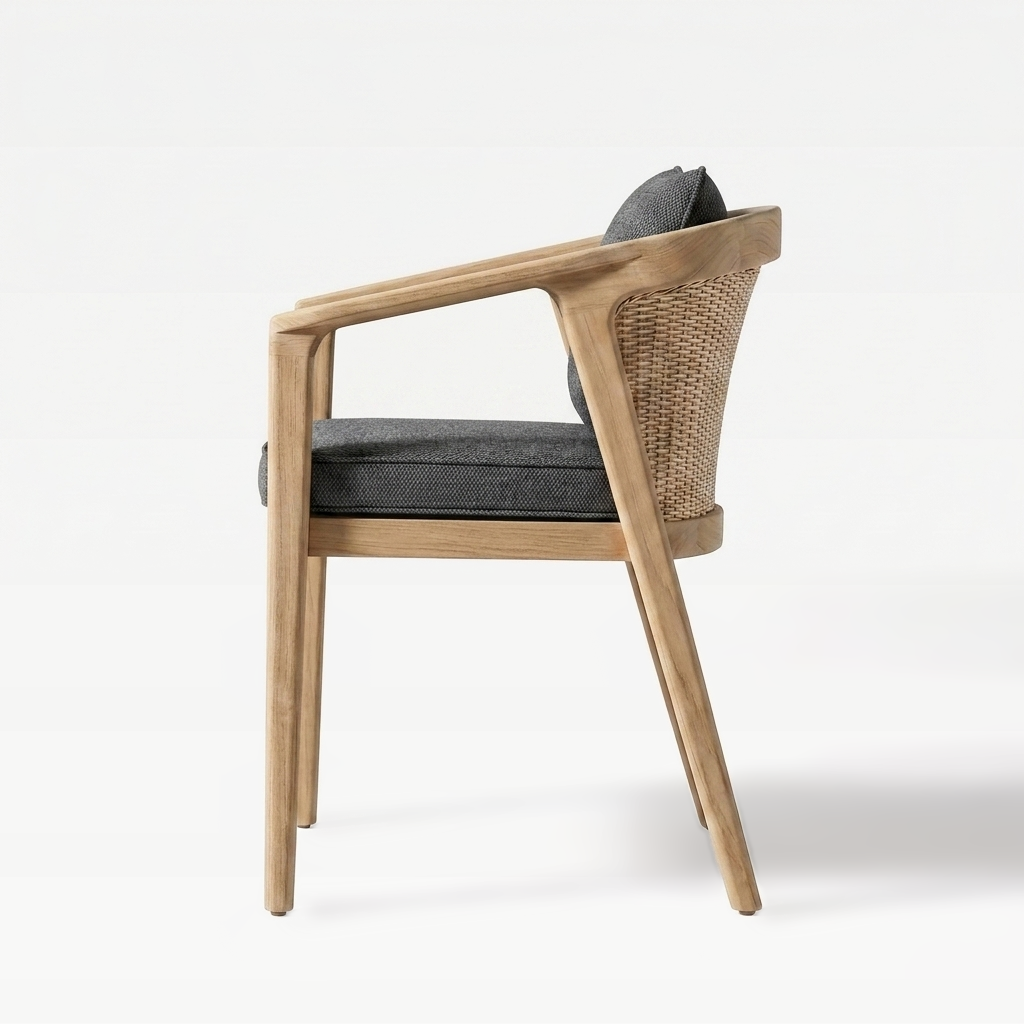 Natural Teak / Anthracite Linen | side