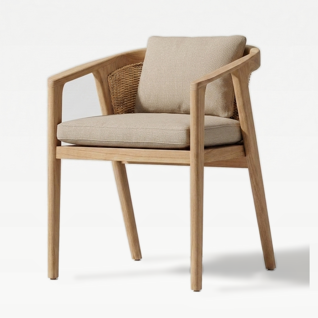 Natural Teak / Mocha Flat Weave | hero