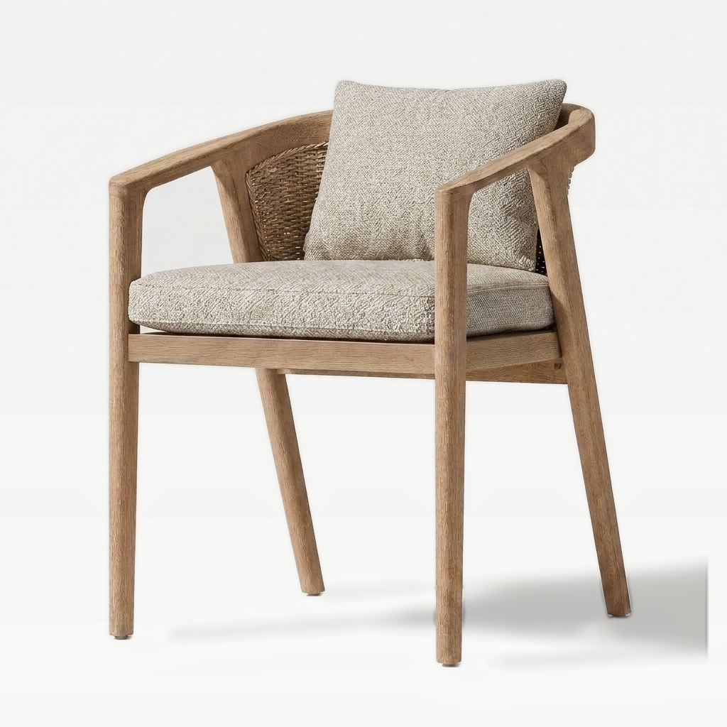 Weathered Teak / Biscuit Flat Weave | hero